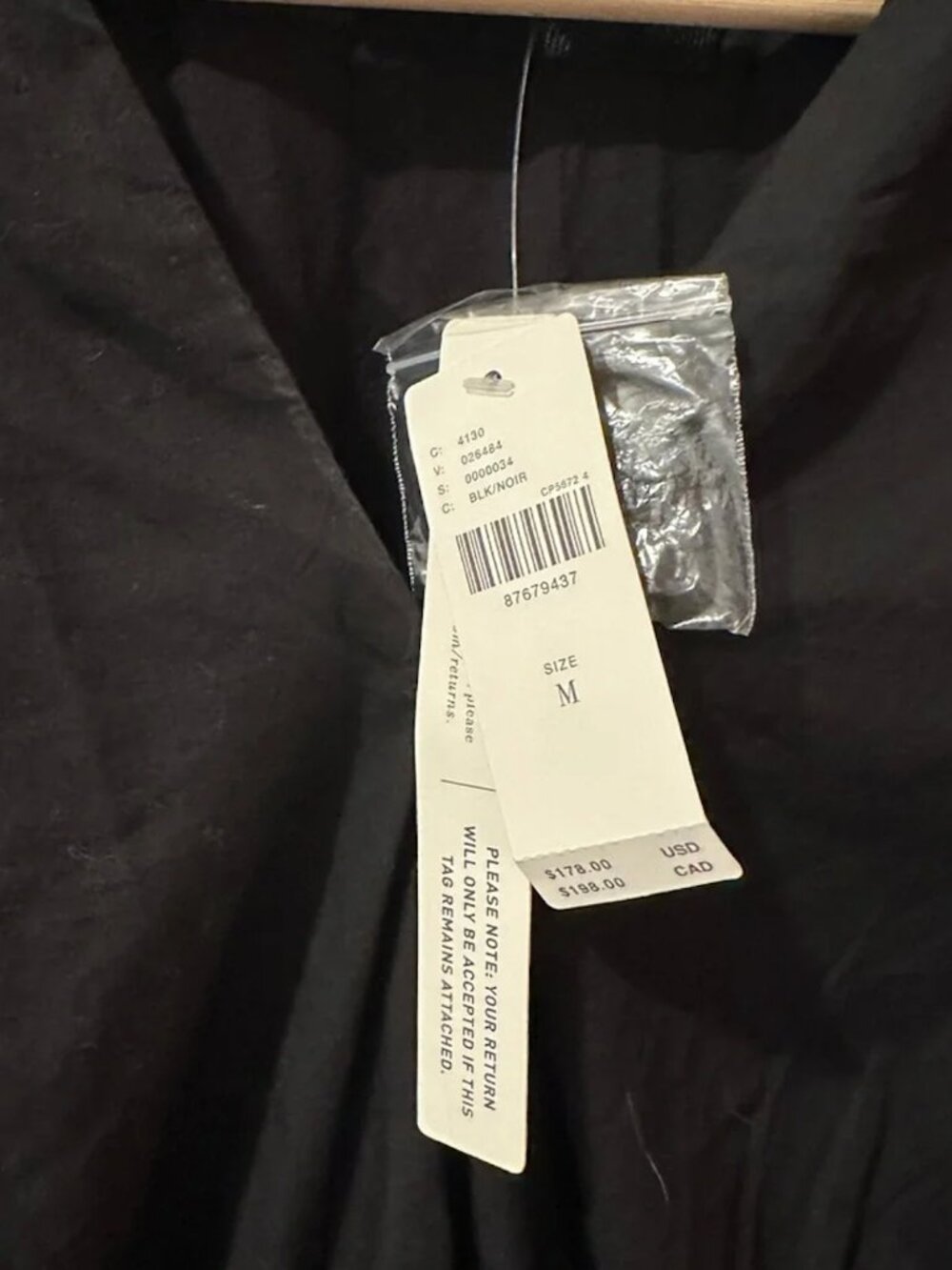 Anthropologie Katerina Black Button Front Dress 🖤 | Size M - Picture 9 of 11